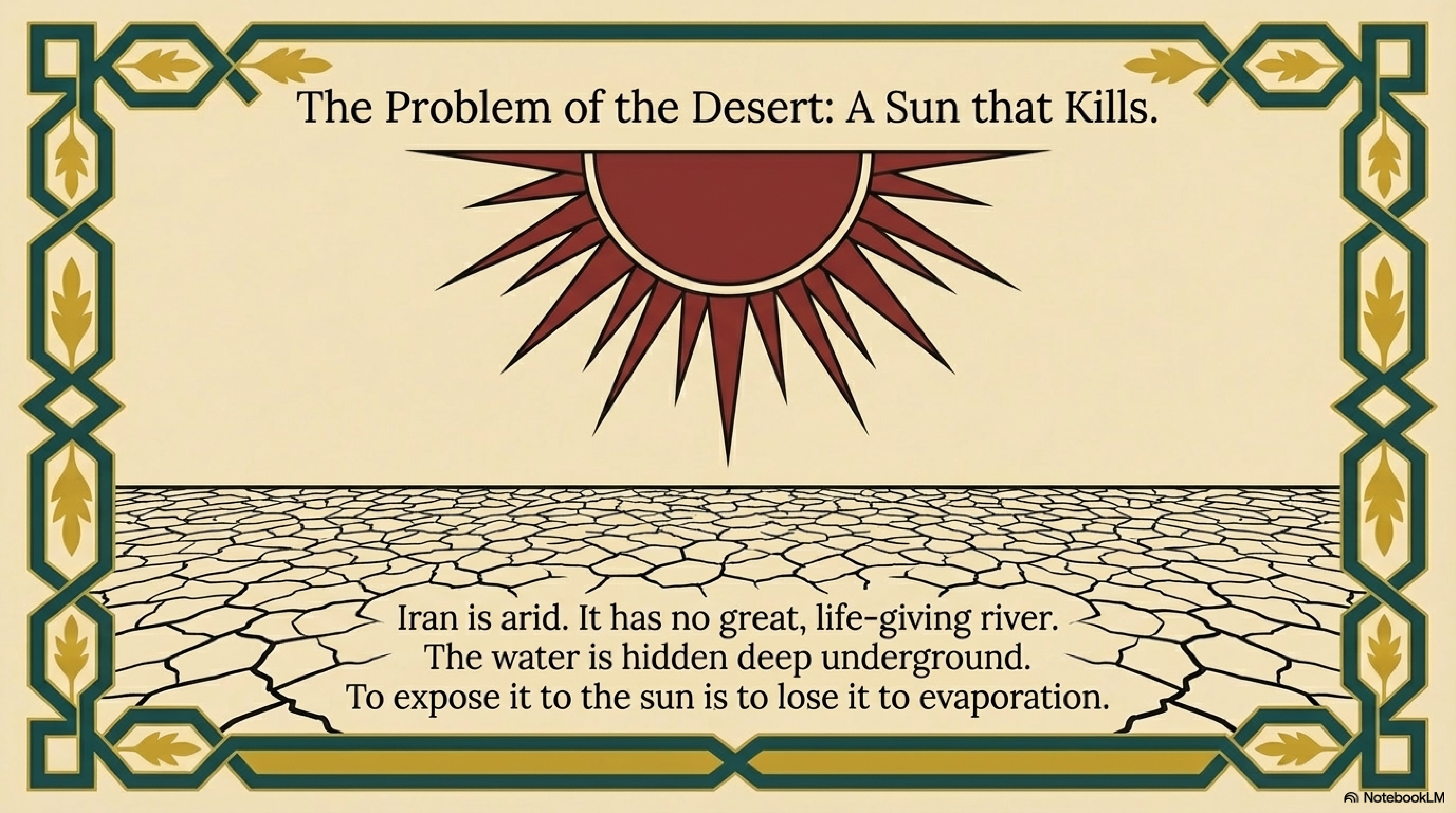 The Qanat - Underground water system